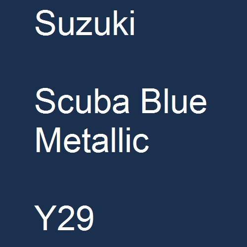 Suzuki, Scuba Blue Metallic, Y29.